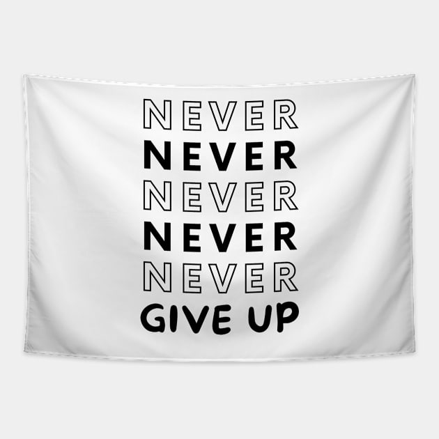 Never Give UP Tapestry by vcent