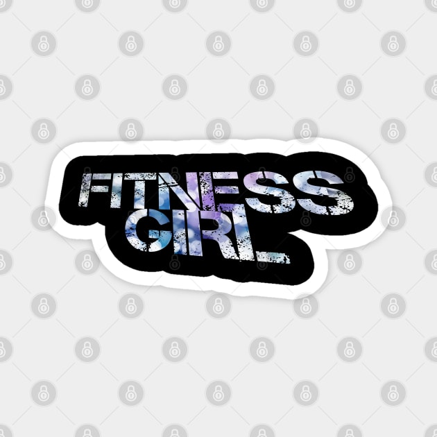 Fitness Girl - Fitness Lifestyle - Motivational Saying Magnet by MaystarUniverse