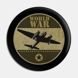 Vintage World War Sticker Pin