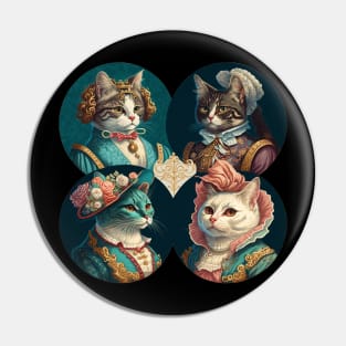 High Society Kittles Pin