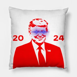 DARK TRUMP 2024 Dark Brandon Remix USA President (Red) Pillow