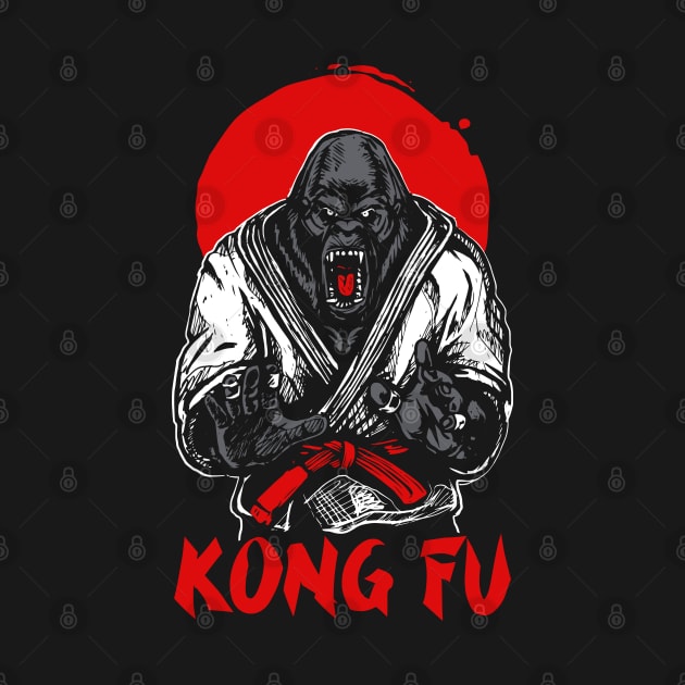 Kong Fu by Planet of Tees