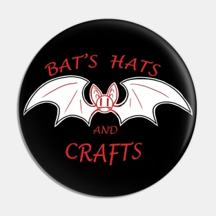 Bat's Hats and Crafts Etsy Logo Pin