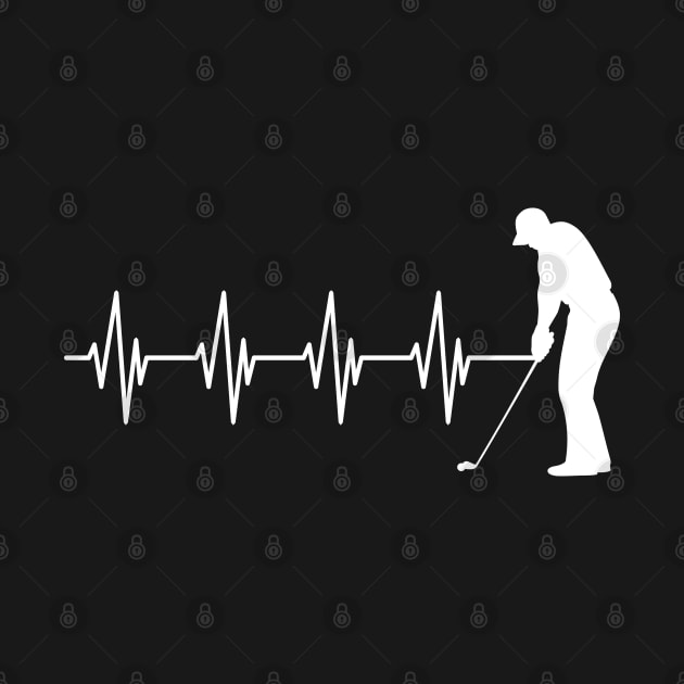 Golfer Heartbeat by KC Happy Shop