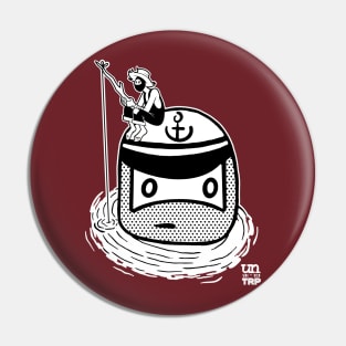 Fishing Ninja - B&W Pin