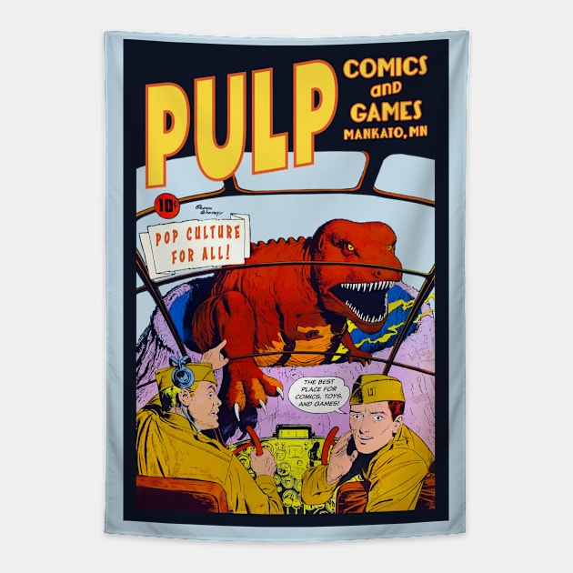 Pulp T-Rex Tapestry by PULP Comics and Games