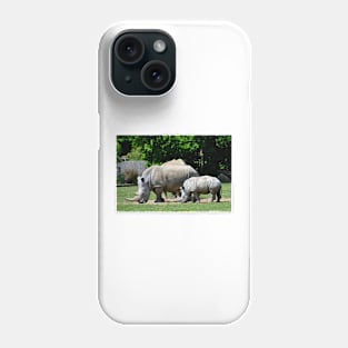 Southern White Rhino Rhinoceros Phone Case