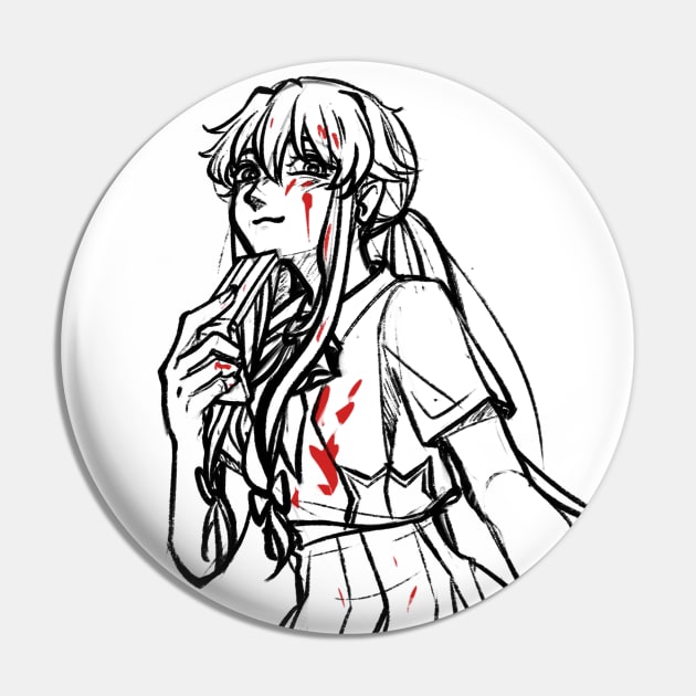 Yuno Gasai Pin by Narurein