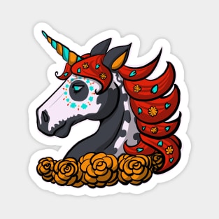 Sugar Skull Unicorn Magnet