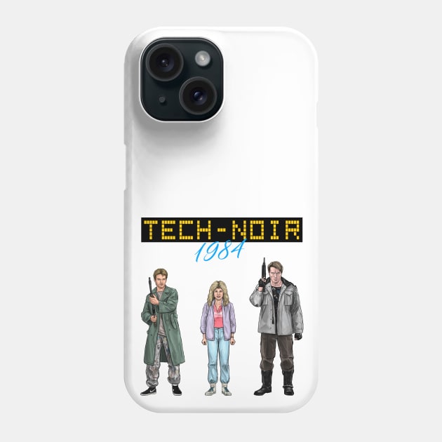 Tech-Noir Neon 1984 Phone Case by PreservedDragons