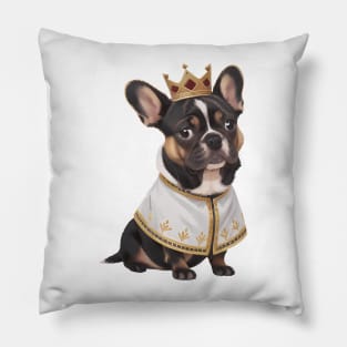 Regal Frenchie's Charm Pillow