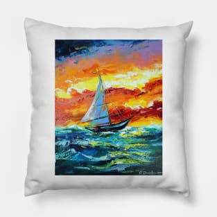 Sea and waves Pillow
