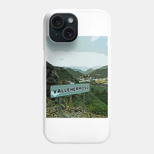 Vallehermoso La Gomera island Phone Case