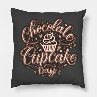 National Chocolate Cupcake Day – October Pillow