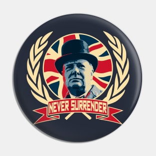 Never Surrender Pin