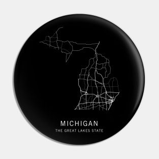 Michigan State Road Map Pin