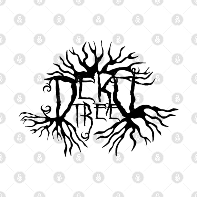 Black Metal Deku Tree Logo by red-leaf