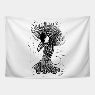 Crowned crane Tapestry