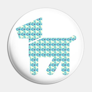 Aussie Dog Pattern Pin