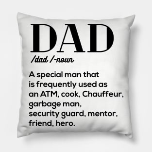 Dad Definition father day gift papa Pillow