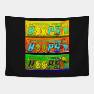 Hoops pop art Tapestry