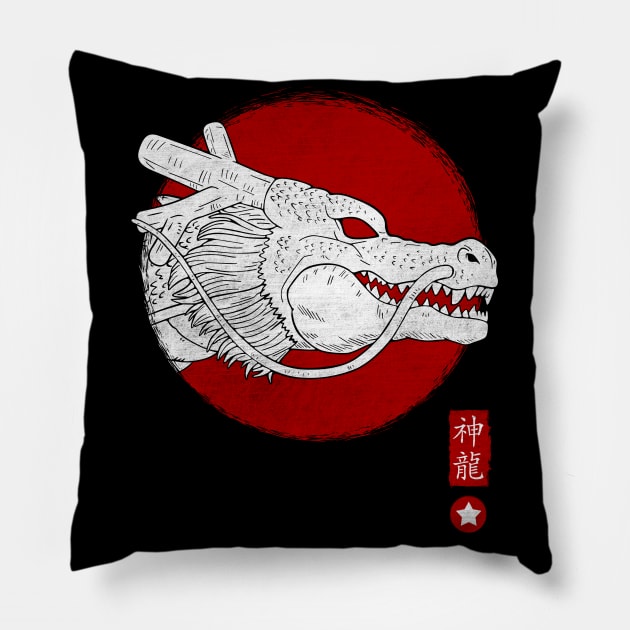 Spirit Dragon Pillow by Melonseta