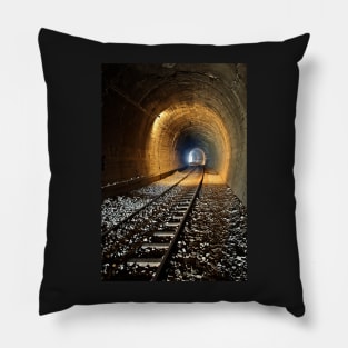 Light at the end of the tunnel Pillow