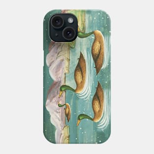 Ducks in the lake Phone Case