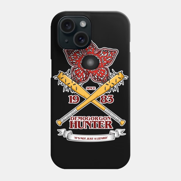 STRANGER THINGS 3 : DEMOGORGON HUNTER V1 Phone Case by FunGangStore