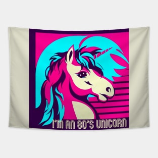 I'm an 80's Unicorn Tapestry