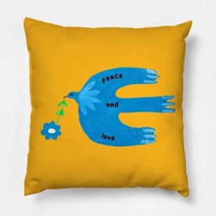 Peace bird Pillow