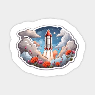 Chasing Clouds: A Rocket's Coloring Journe (143) Magnet