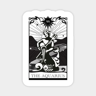 Aquarius Zodiac Sign Illustration Magnet