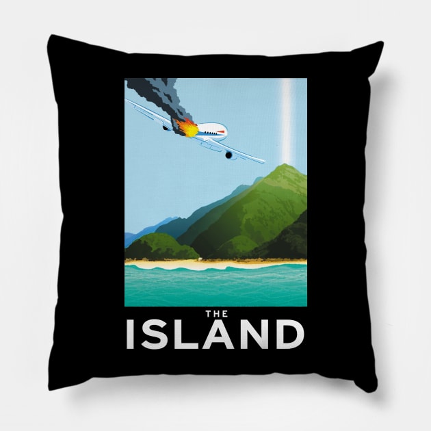 Visit The Island! Pillow by RocketPopInc