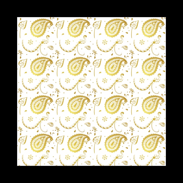 Golden Elements Pattern by Valentin Cristescu