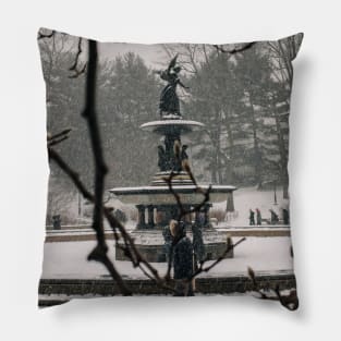 New York Winter 5 Pillow