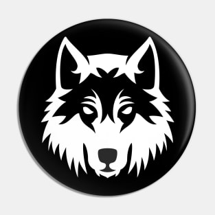 Wolf art Pin