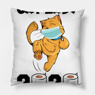 Crazy Cat Lady Quarantine 2020 Pillow