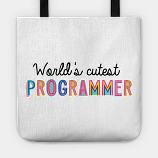 Programmer Gifts | World's cutest Programmer Tote