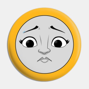 Rebecca sad face Pin