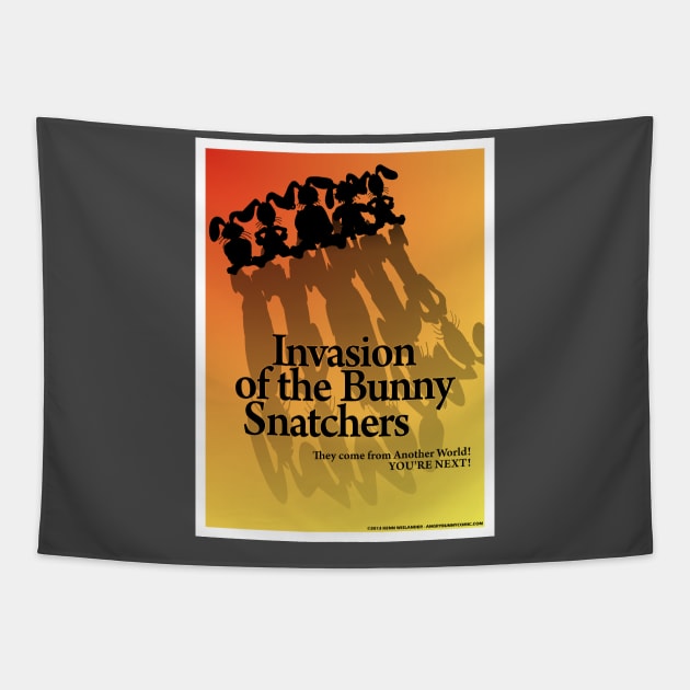 Invasion of the Bunny Snatchers Tapestry by Wislander