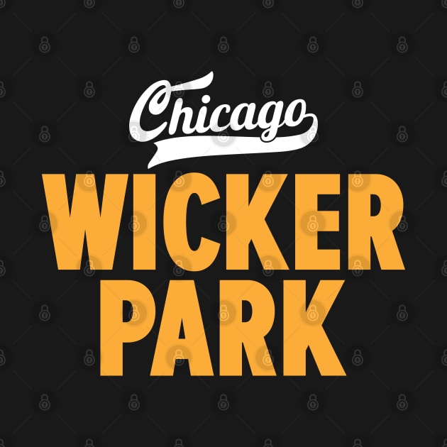 Wicker Park Chicago Minimal Logo Design - Chicago Neighborhood Series by Boogosh