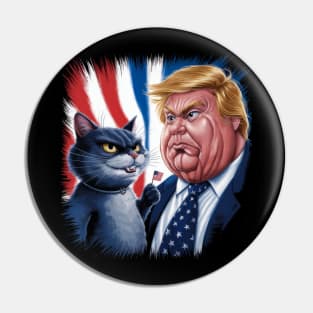 Cats Against Trump Pin