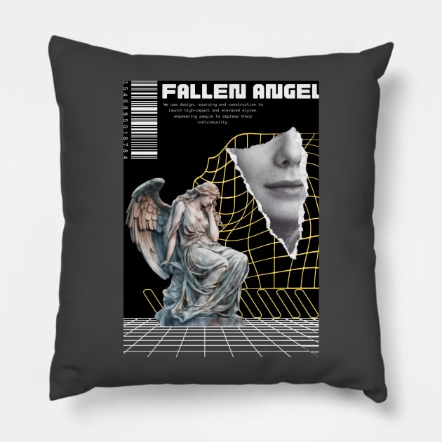 Fallen Angel Pillow by D.W.P Apparel