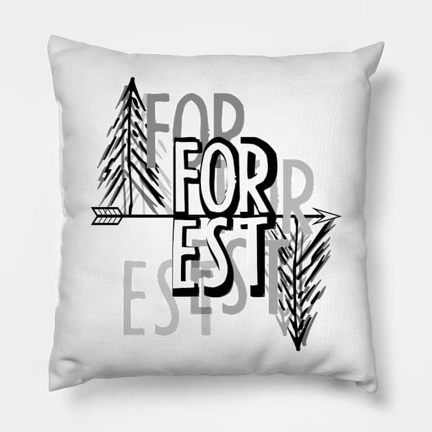 Forest Pillow by Bongonation