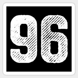 TeeCreations Baseball Number 96 #96 Baseball Shirt Jersey Favorite Player Biggest Fan Sticker