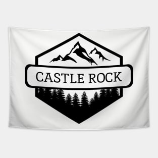 Castle Rock Colorado Mountains and Trees Tapestry
