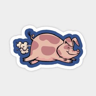Pig in running Magnet
