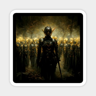 Dark Army of the Elves | Black and Gold Magnet