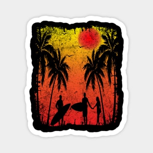 Florida Sunset Vintage Magnet